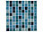 infactory Selbstklebende 3D-Mosaik-Fliesenaufkleber "Aqua", 26 x 26 cm, 20er-Set infactory