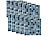infactory Selbstklebende 3D-Mosaik-Fliesenaufkleber "Aqua", 26 x 26 cm, 10er-Set infactory