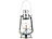 Petroleumlampe: Lunartec Nostalgische Petroleum-Sturmlaterne mit Glaskolben, verzinkt, 24 cm