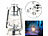 Öllampen: Lunartec 2er-Set Nostalgische Petroleum-Sturmlaternen mit Glaskolben, verzinkt