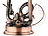 Lunartec Nostalgische Petroleum-Sturmlaterne mit Glaskolben, bronze, 24 cm Lunartec Petroleum-Sturmlaternen