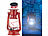 Lunartec Deko-Sturmlampe mit 12 LEDs & Solarbetrieb, 40 Lumen, 1,5 Watt, 23 cm Lunartec LED-Sturmlaternen mit Solar-Betrieb