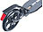 PEARL Klappbarer Profi-City-Roller, XXL-Räder, 2-fache Federung, bis 100 kg PEARL City-Roller mit XXL-Rädern