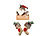 infactory Weihnachtsmann-Tür-Dekoration mit "Welcome"-Schriftzug, zum Aufhängen infactory Weihnachtsmann-Tür-Dekorationen