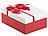 Your Design 6er-Set edle Geschenk-Boxen mit roter Schleife, 3 verschiedene Größen Your Design Geschenkboxen