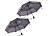 Sturmregenschirm: Carlo Milano 2 Taschenschirme mit Teflon®-Beschichtung 210 T, sicher bis 140 km/h