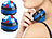 newgen medicals 2er-Set Massageroller für den ganzen Körper, mit 360°-Halterung, blau newgen medicals Öl-Massageroller