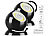 Lunartec 2er-Set ultrahelle COB-LED-Akku-Leuchten, PIR Sensor, 200 lm, schwarz Lunartec