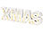 Lunartec LED-Schriftzug "XMAS" aus Holz & Spiegeln mit Timer, 3er-Set Lunartec Deko-Schriftzüge "XMAS" mit LED-Beleuchtung