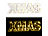 Lunartec LED-Schriftzug "XMAS" aus Holz & Spiegeln mit Timer & Batteriebetrieb Lunartec Deko-Schriftzüge "XMAS" mit LED-Beleuchtung
