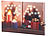 infactory Wandbild "Weihnachtliches Fenster" mit LED-Beleuchtung, 30 x 20 cm infactory
