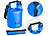 Wasserfester Seesack: Xcase Wasserdichter Packsack, strapazierfähige Industrie-Plane, 10 l, blau