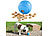 Hundeball: Sweetypet Hunde-Spielball aus Naturkautschuk, mit Snack-Ausgabe, Ø 8 cm, blau