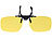 Brillen: PEARL 2er-Set Nachtsicht-Brillenclips, abgerundet, polarisiert, UV400