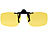 PEARL Nachtsicht-Brillenclip in abgerundetem Design, polarisiert, UV400 PEARL Nachtsicht-Brillen-Clips für Brillenträger