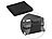 Xcase Elastische Schutzhülle für Koffer bis 42 cm Höhe, Größe S, schwarz Xcase