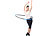PEARL sports Hula-Hoop-Reifen, Schaumstoff-Mantel, Massage-Noppen, 1,2 kg, Ø 100 cm PEARL sports Hula-Hoop-Reifen
