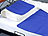 newgen medicals 2er-Set kühlende Matratzenauflagen, 90 x 90 cm, wiederverwendbar, blau newgen medicals Selbstkühlende Bettauflagen