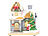 infactory Deko-Weihnachtshaus mit Santa Claus, LED-Beleuchtung, Batteriebetrieb infactory LED-Weihnachtshäuser