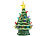 infactory Deko-Weihnachtsbaum aus Keramik mit LED-Beleuchtung, Timer, 19 cm infactory