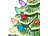 infactory 2 Deko-Weihnachtsbäume aus Keramik mit LED-Beleuchtung, Timer, 19 cm infactory