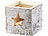 Windlichter Weihnachten: Britesta 3er-Set Windlichter, Holz, Stern-Motiv, herausnehmbares Teelicht-Glas