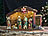 PEARL Große Weihnachtskrippe mit 11 Porzellan-Figuren, LED-Beleuchtung PEARL LED-Weihnachts-Krippen