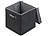 PEARL 2er-Set Aufbewahrungsboxen mit Deckel, faltbar, 31x31x31 cm, schwarz PEARL