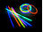 PEARL 100 Knicklichter in 6 Neon-Leuchtfarben, mit Steckverbindern, 20 cm PEARL