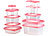 Rosenstein & Söhne 120-teiliges XXL-Frischhaltedosen-Set BASIC, BPA-frei (60 Dosen) Rosenstein & Söhne Kunststoff-Frischhaltedosen-Sets