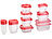 Rosenstein & Söhne 120-teiliges XXL-Frischhaltedosen-Set BASIC, BPA-frei (60 Dosen) Rosenstein & Söhne Kunststoff-Frischhaltedosen-Sets