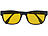 PEARL 3in1-Bildschirm-Brille mit magnetischem Sonnen- und Nachtsicht-Aufsatz PEARL