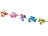 PEARL Soft-Grip-Wäscheklammern mit Doppel-Kleiderhaken, 100 Stück, 5 Farben PEARL Soft-Wäscheklammer-Sets