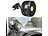 24 Volt Ventilator Lkw: Lescars Lkw- & Kfz-Ventilator f. 24-V-Anschl., stufenlose Geschwindigkeit, 12W