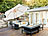 Royal Gardineer Neigbarer Sonnenschirm mit Holzgestell, UV-Schutz 50+, Ø 3 m, beige Royal Gardineer Garten-Sonnenschirme