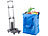 PEARL 2in1-XXL-Einkaufs-Trolley mit abnehmbarer Kühltasche, 55 Liter PEARL 2in1-Einkaufs-Tasche mit abnehmbarem Trolley und Kühltasche