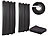 Verdunklungs Vorhang: Carlo Milano 2er-Set Verdunkelungs-Vorhänge, 4-cm-Ösen, 145 x 245 cm, schwarz