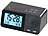 auvisio Funk-Radiowecker mit 2 Weckzeiten, Hygro- & Thermometer, 2x USB, 2 A auvisio