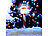 Lunartec Solar-LED-Gartenstecker "Weihnachtsmann", IP44, im 5er-Set Lunartec Solar-LED-Weihnachtsdekos für den Garten