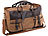 Weekender: Xcase Canvas-Reisetasche mit 2 Außentaschen und Schultergurt, 30 Liter