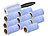 PEARL 10er-Set: Fusselrolle mit Griff und 9 Ersatz-Rollen, 600 Blatt, 84 m PEARL Fusselrollen