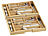 Rosenstein & Söhne 2er-Set variable Bambus-Besteckeinsätze, 6 - 8 Fächer, 37 - 45,5 cm Rosenstein & Söhne Variable Bambus-Besteckeinsätze