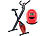 PEARL sports Klappbarer Heimtrainer mit Trainings-Computer, 1,6 kg Schwungmasse PEARL sports