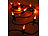 Lunartec 2er-Set Deko-Lichterketten, 10 Glühbirnen in Flammen-Optik, IP44, 4,2m Lunartec Lichterketten in Flammen-Optik