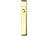 PEARL 2er Pack Elektronisches USB-Feuerzeug mit Akku, golden PEARL