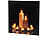 infactory Wandbild "Kerzenlicht" mit flackernder LED-Beleuchtung, 40 x 40 cm infactory LED Kerzen Wandbilder