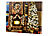 Weihnachten Bilder: infactory Wandbild "Weihnachtliches Kaminzimmer" mit flackernder LED, 40 x 30 cm
