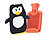 infactory Kinder-Wärmflasche mit Pinguin-Bezug, 1 Liter infactory Kinder-Wärmflaschen mit Bezügen