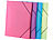 General Office 16er-Set Eckspanner-Einschlagmappen mit Gummizug, Kunststoff, 4 Farben General Office Eckspanner-Einschlagmappen