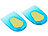 newgen medicals 3 Paar dämpfende Fersenkissen aus Silikon-Gel, Einheitsgröße newgen medicals Fersensporn Gel-Einlagen